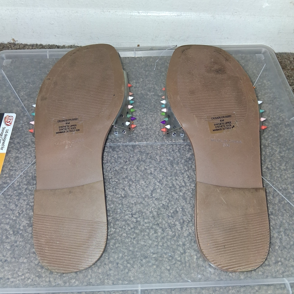 Steve Madden Clear Sandals with Colorful Studs - Picture 5 of 5